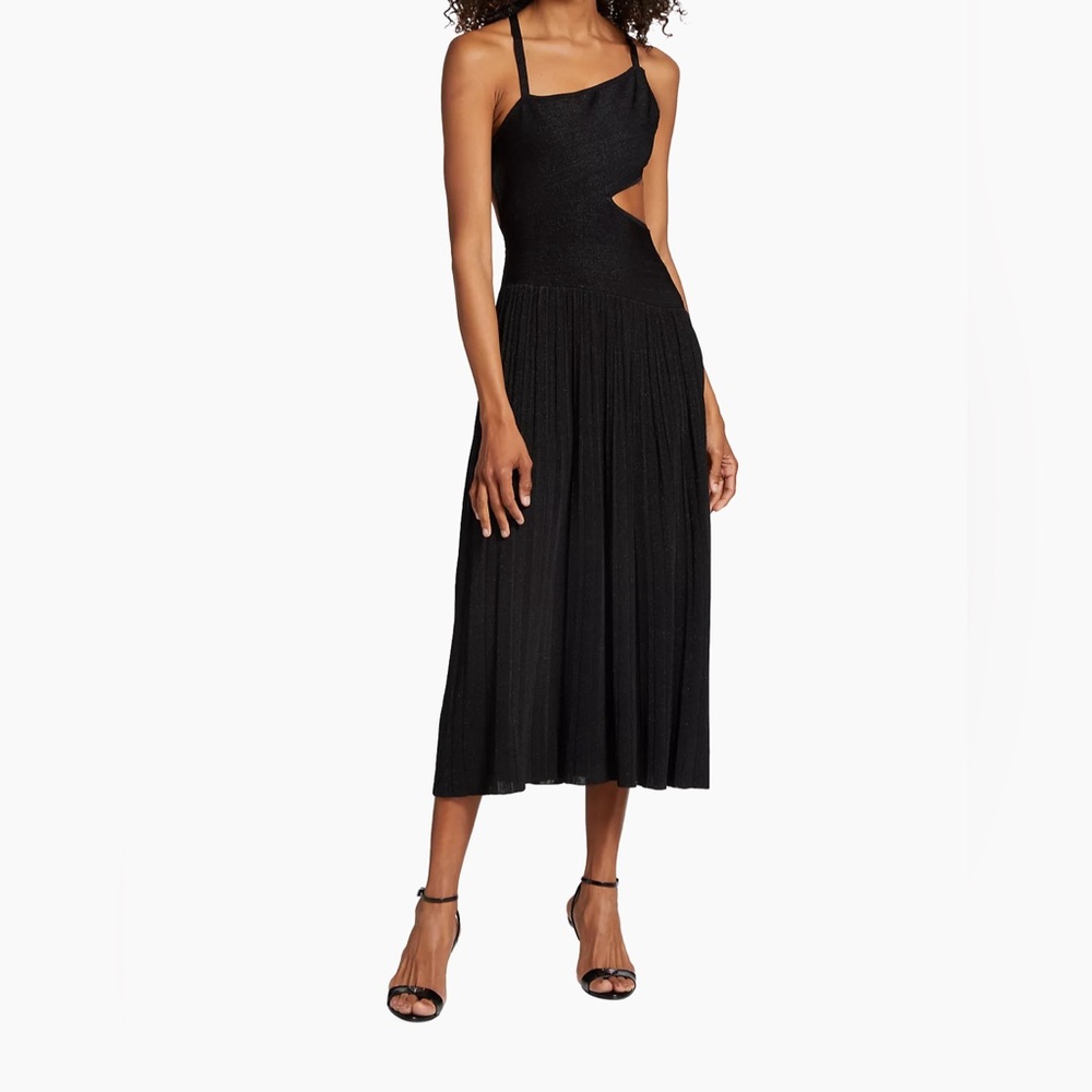 Zimmermann BLACK Ginger Cut-Out Midi-Dress- very good condition!Worn once.Size 1
